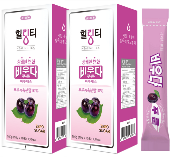 Dr's one 療癒茶 清爽變化 清空 梅子每日蔬菜 梅子汁濃縮粉末 無糖, 10g, 20個