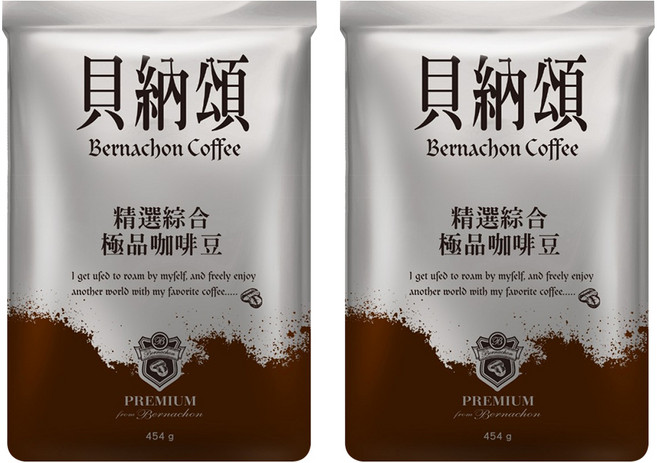 味全 貝納頌咖啡豆 精選綜合, Whole Bean, 454g, 2包