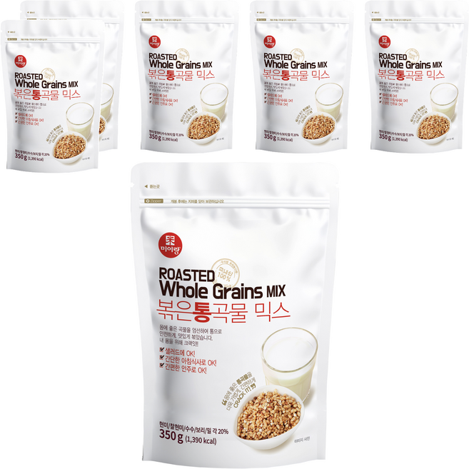미이랑 볶은 통곡물 믹스, 6개, 350g