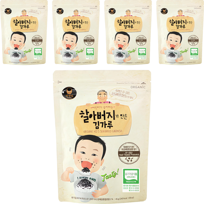 만전김 할아버지가 만든 김가루, 45g, 5개