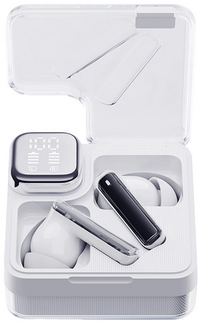 QCY T31 멜로버즈 네오 LED디스플레이 블루투스 이어폰 화이트 7시간 방수가능, QCY-T31 MeloBuds Neo