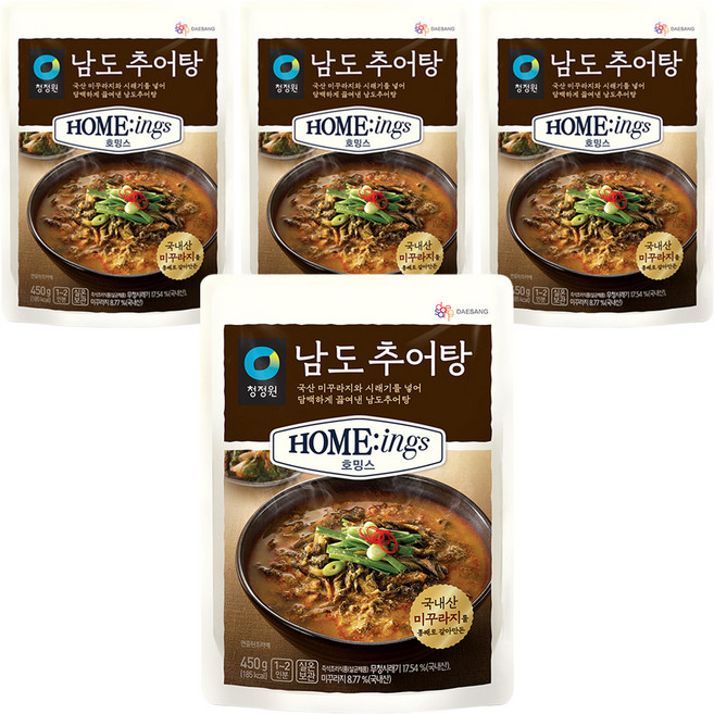 호밍스 남도추어탕, 450g, 4개