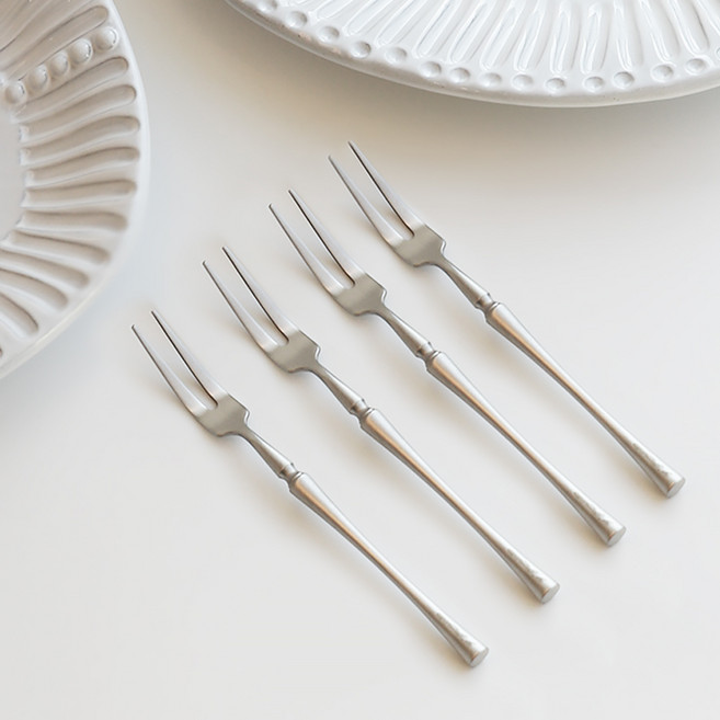 달팽이리빙 샤토 커트러리 디저트 티포크 4P, 4개, 단품