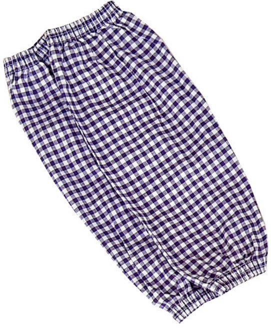 씨티컴퍼니 면 체크 작업용 팔토시 양팔착용 세트, 퍼플