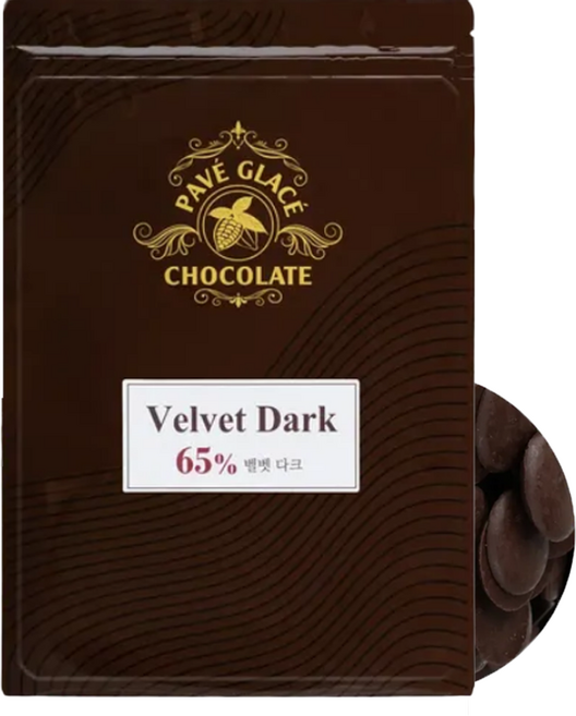 파베글라스 벨벳 다크 65% 커버춰 리얼 초콜릿, 1kg, 1개