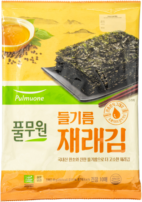 풀무원 들기름재래김, 40g, 1개