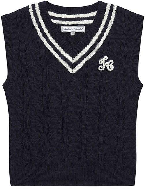 Tartine et Chocolat 兒童BR帕蒂針織背心
