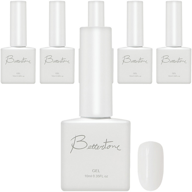 아이빛 베러톤 누드스킨 시럽 컬러 젤네일, BT-100 누드화이트, 10ml, 6개