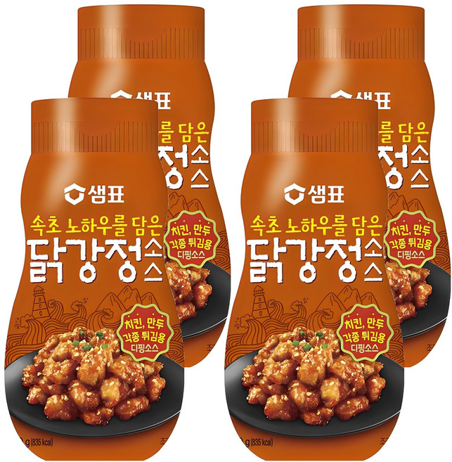 샘표 속초 닭강정 소스, 360g, 4개