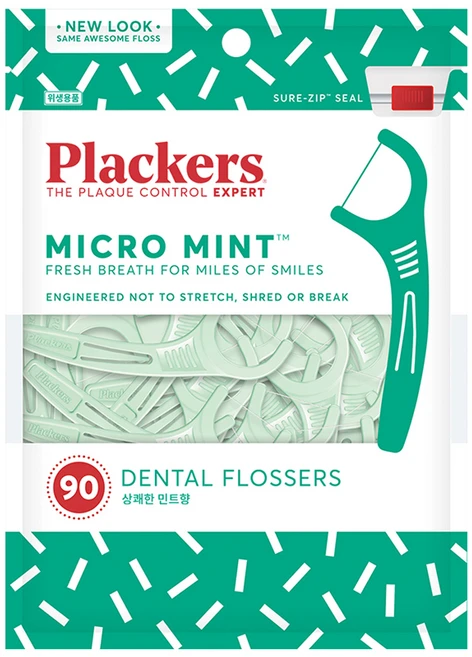 플랙커스 마이크로 민트 치실, 8cm, 90개입, 1개 - 쿠팡