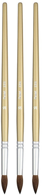 Pentel 飛龍文具 水彩筆 圓頭, 16號, 3支