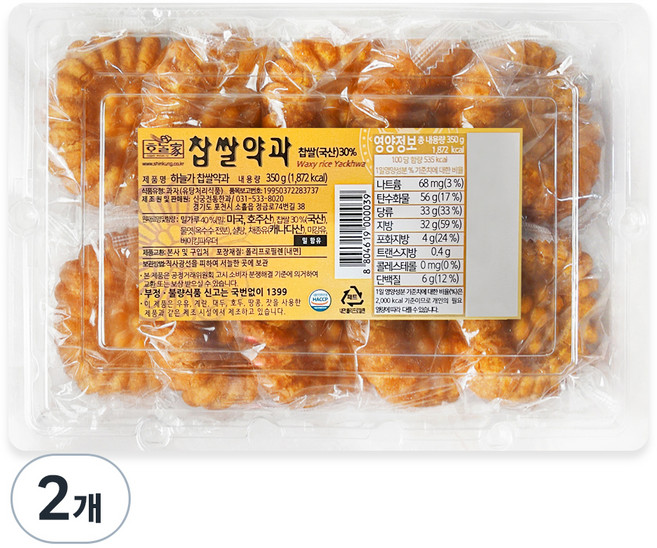 신궁전통한과 찹쌀약과 10p, 350g, 2개