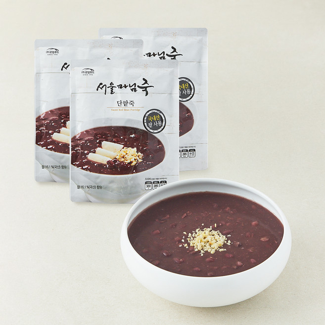 서울마님 단팥죽 (냉장), 300g, 3개