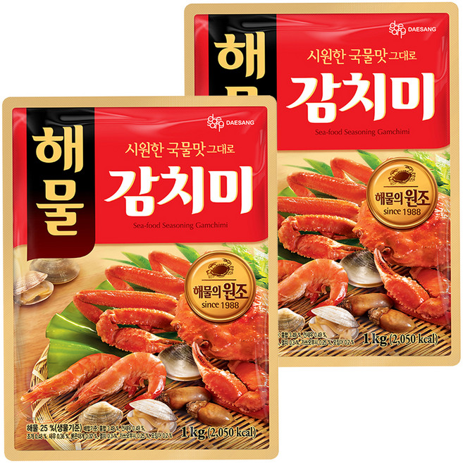 대상 해물 감치미 조미료, 1kg, 2개
