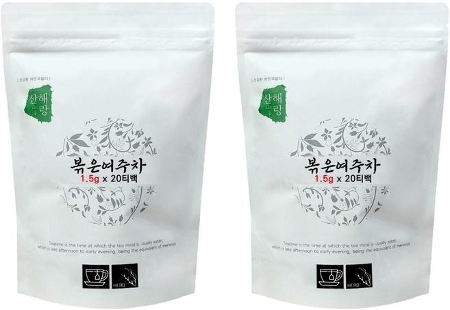 Sanhaerang 山海 韓國產手工烘焙苦瓜茶茶包, 2個, 20入, 1.5g