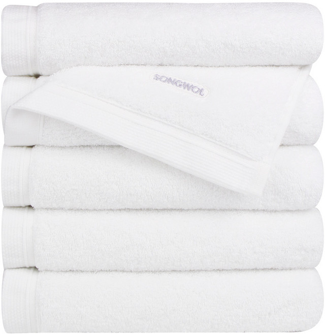 송월타월 컴포트 그라운드 200g 40수 코마사, 화이트, 5개