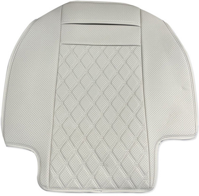 리버폭스 퀼팅 타공 가죽방석 팰리세이드 캘리그라피 7인승 2열 우, 1개, 바닐라베이지