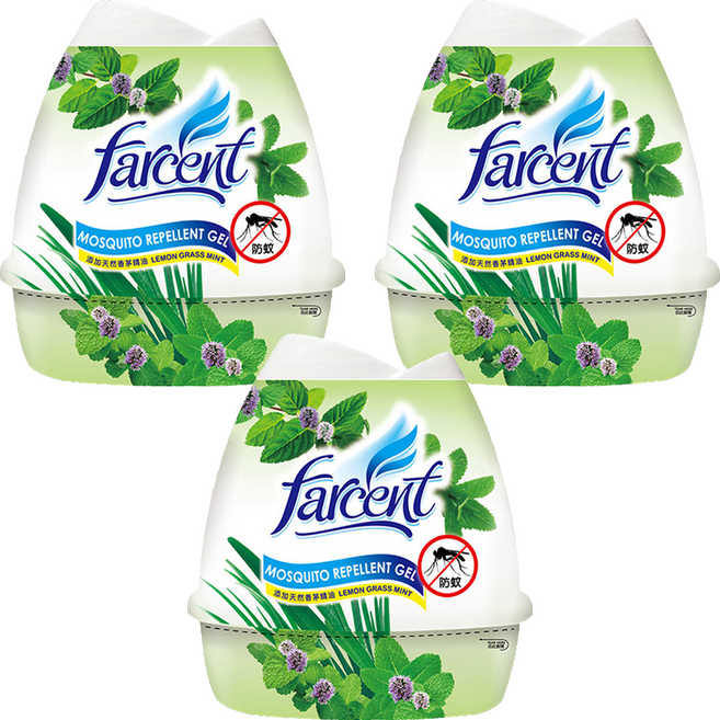 farcent 花仙子 防蚊香膏, 200g, 3個, 香茅薄荷
