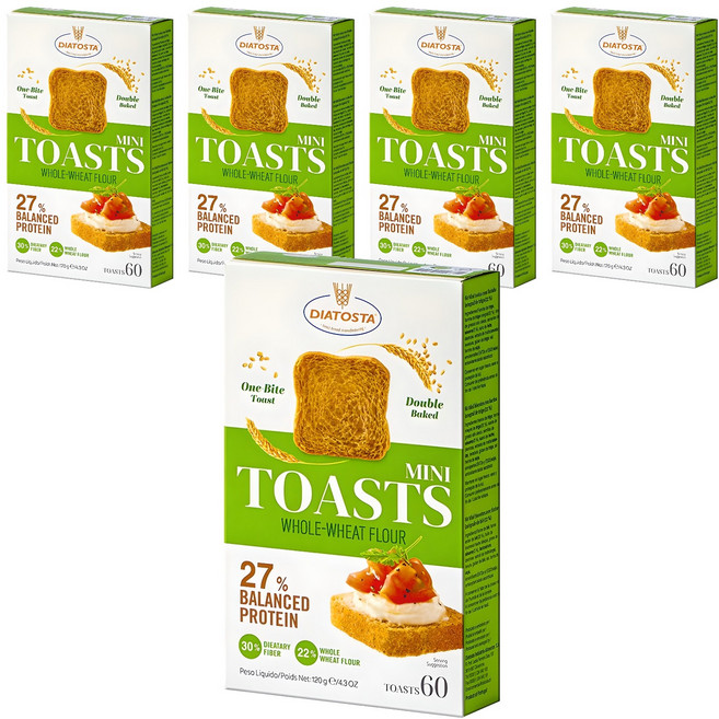디아토스타 통밀토스트 비스킷, 120g, 5개