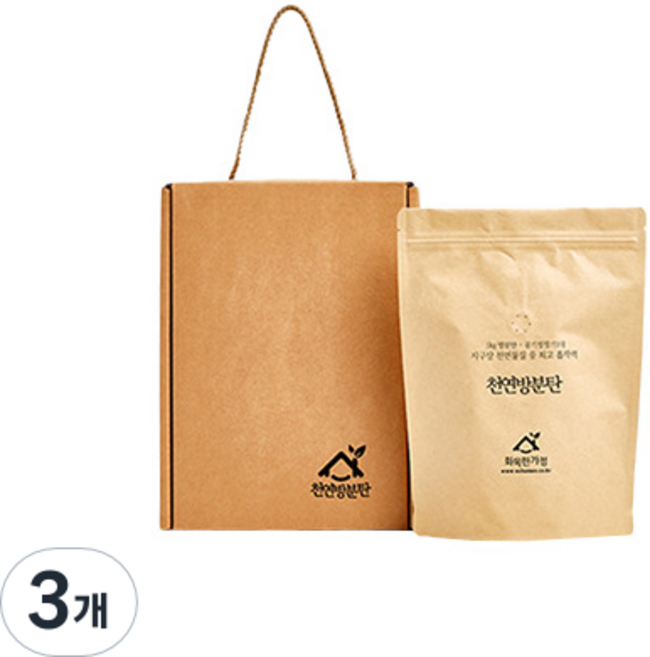 화목한가정 방분탄 새집증후군 제거 공기정화, 500g, 3개