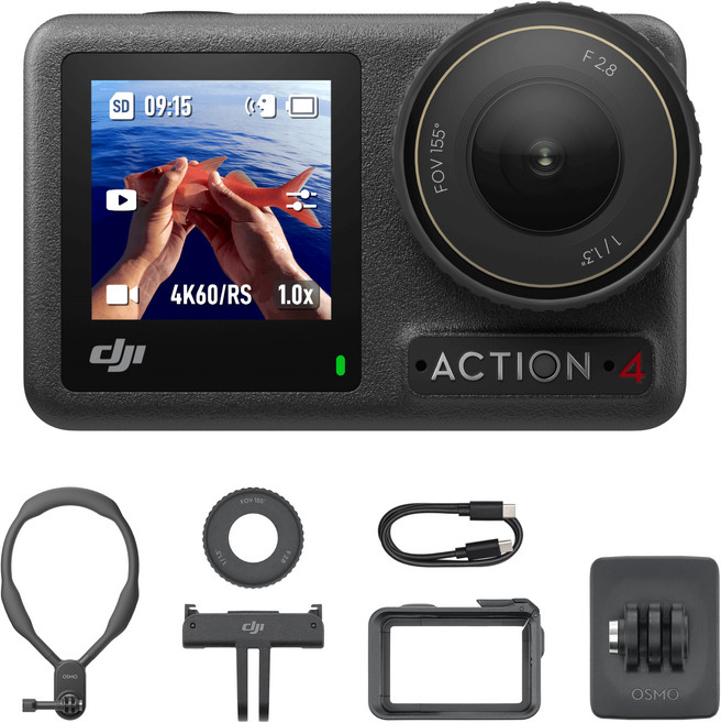 DJI 오즈모 액션 4 낚시 콤보 액션캠 세트, OSMO ACTION 4