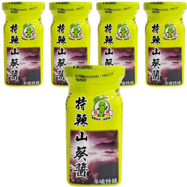松井 特辣山葵醬 綠色, 100g, 5罐