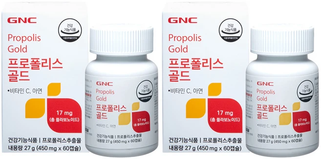 GNC 프로폴리스 골드, 60정, 2개 - 쿠팡