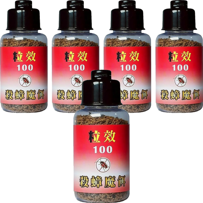 奧除 粒效100殺蟑魔餌, 30g, 5瓶