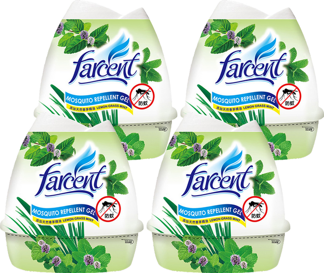 farcent 花仙子 防蚊香膏 香茅薄荷, 200g, 4個
