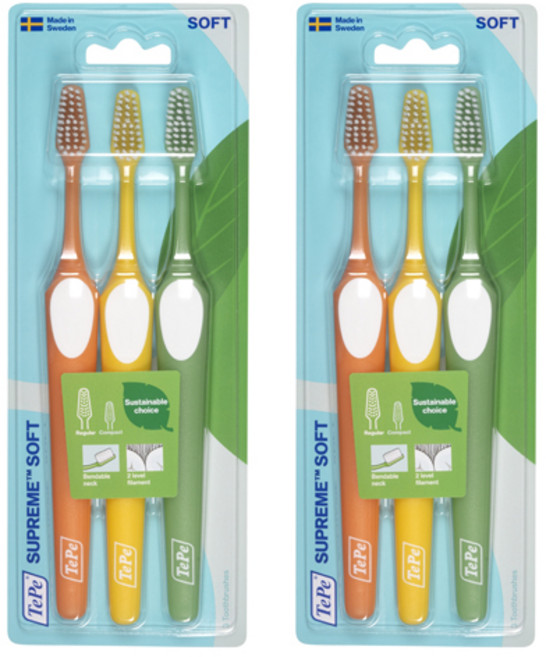 테페 슈프림 소프트 칫솔 3종 x 2p 세트 랜덤발송, 6개입, 1세트