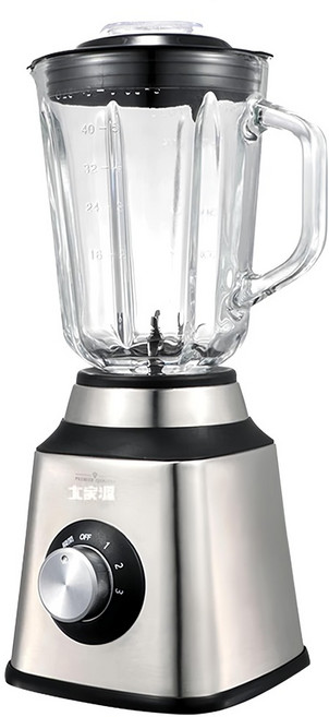 大家源 1.5L 碎冰玻璃杯果汁機 TCY-673501 6片式刀組 四段調速 不鏽鋼機身外殼