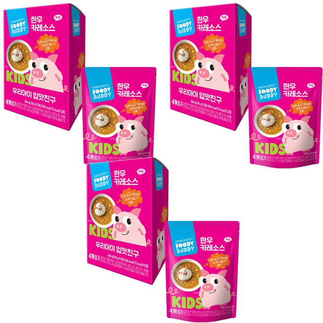 푸디버디 한우 카레 소스, 카레맛, 100g, 15개