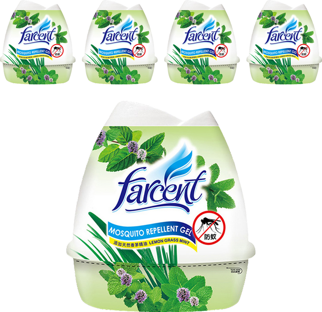 farcent 花仙子 防蚊香膏, 200g, 5個, 香茅薄荷