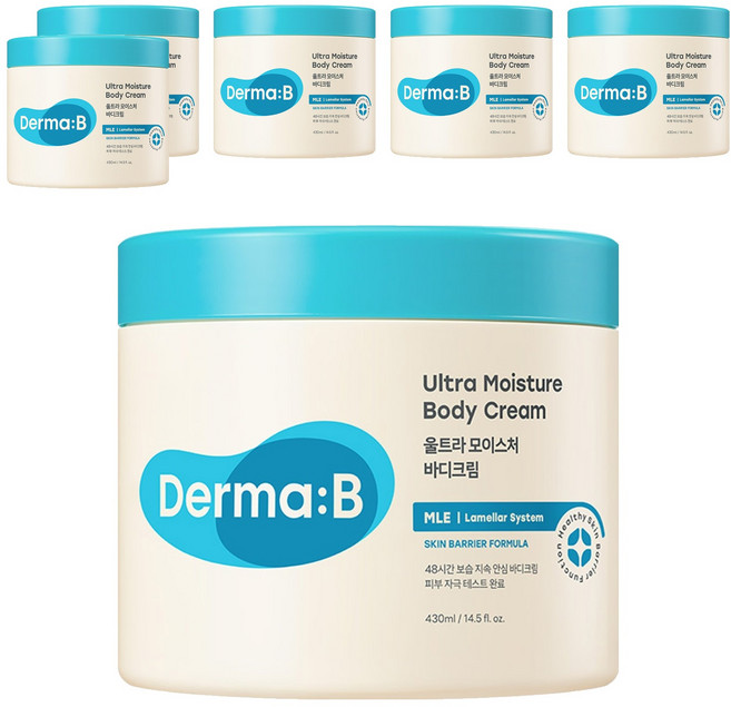 더마비 울트라 모이스처 바디크림, 430ml, 6개