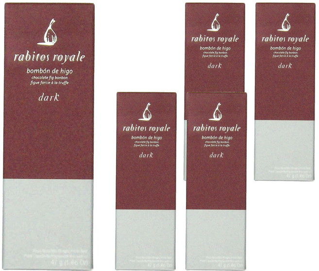 Rabitos Royale 西班牙頂級無花果松露巧克力 3顆, 47g, 5盒