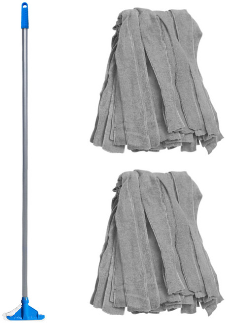 월드크린 파워홀드마포대 150cm + 극세사마포걸레 그레이 270g 2p 세트, 1세트