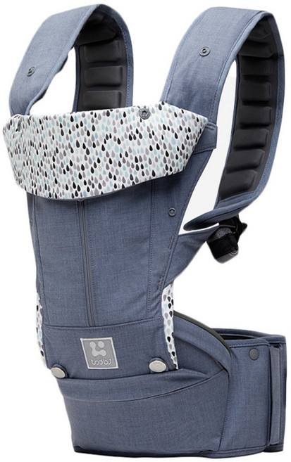 Todbi air peacell 空氣氣囊背巾 竹纖維材質 氣囊護肩 靜音滑軌 新生兒可用至20公斤, 艾希天空藍