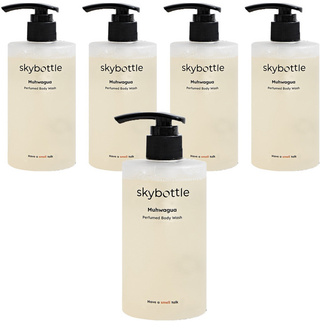 스카이보틀 퍼퓸 바디워시 무화과, 5개, 300ml