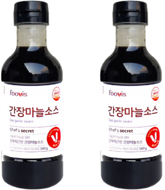 이슬나라 간장 마늘 소스, 500g, 2개
