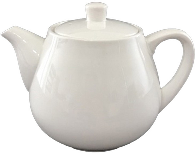 TATUNG 大同磁器 全瓷茶壺, 白色, 650ml, 1個