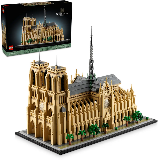 LEGO 21061 經典建築系列, 巴黎聖母院 Notre-Dame de Paris 淺咖啡色, 1盒