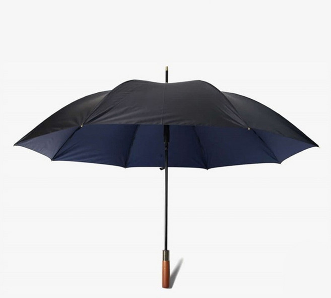 파라체이스 남녀공용 투톤 슬라이드 오토 버튼 우드 그립 장우산 1117