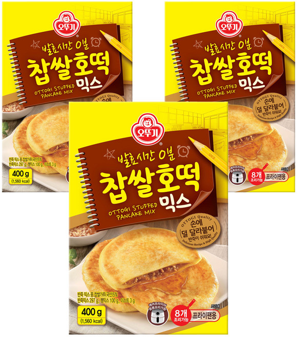 오뚜기 찹쌀호떡 믹스, 400g, 3개
