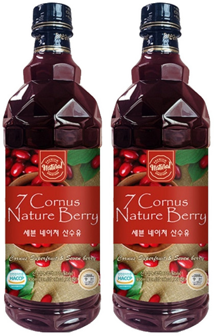 조은약초 세븐 산수유 청, 900ml, 2개