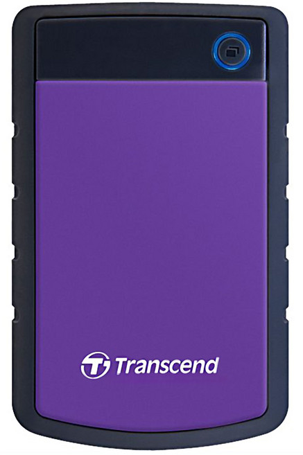 Transcend 創見 軍規防震行動硬碟, 2TB, 紫色