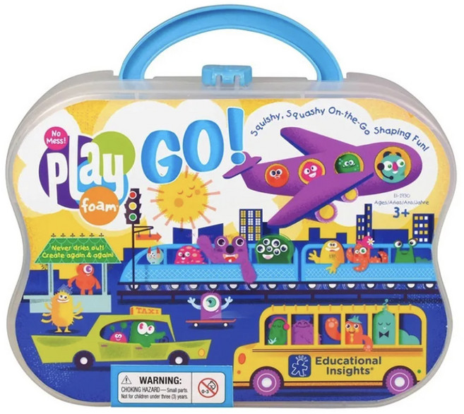 Educational Insights 魔塑粒粒黏土外出組 不卡縫不沾手 安心認證, Multicolor, 250g, 1組