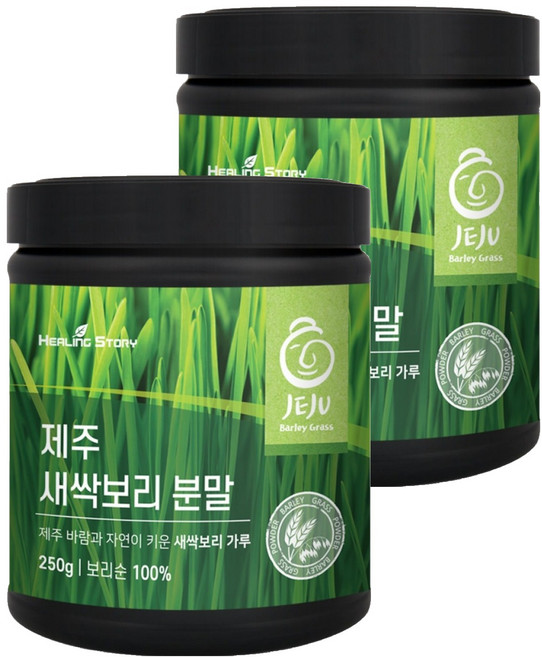 힐링스토리 제주 새싹보리 분말, 2개, 250g