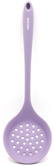 퀸센스 헤킨스 실리콘 조리도구 건지기 채망, 퍼플, 1개