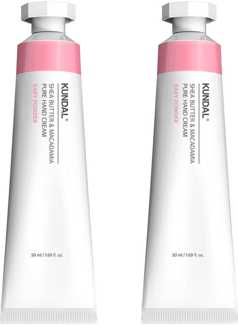 KUNDAL 昆黛爾 護手霜 baby powder, 50ml, 2條