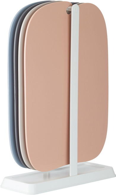 코멧 홈 용도별로 사용하는 BPA FREE TPU 걸이형 인덱스 도마 4p + 거치대 세트, 1세트